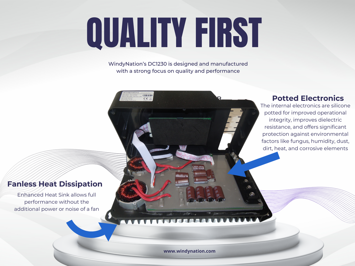 WindyNation 30 Amp Dual Use DC to DC Battery Alternator Charger with MPPT Solar Charge Controller for Lithium, AGM, and Flooded Batteries
