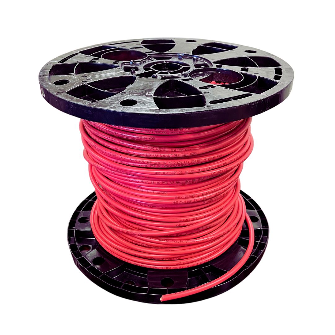 500 Foot Spool 10 Gauge 10 AWG Solar Panel Extension Cable Wire Black or Red Pure Copper