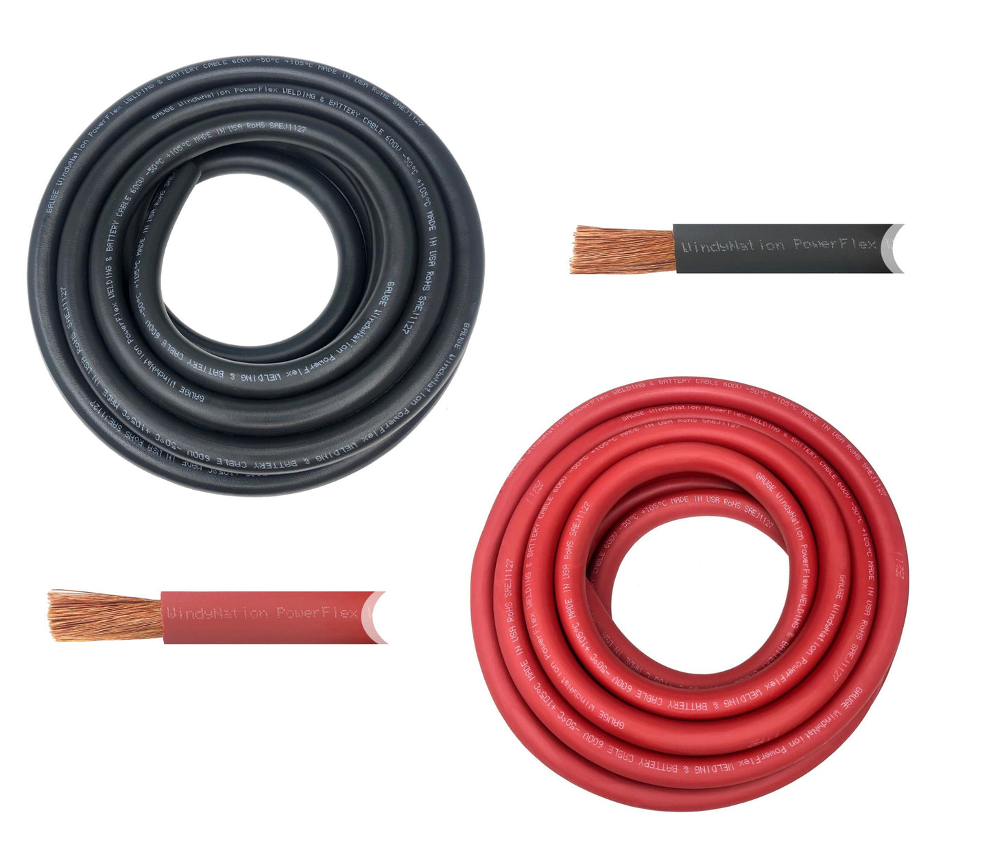 4 Gauge Pure Copper Ultra Flexible Welding & Battery Cable