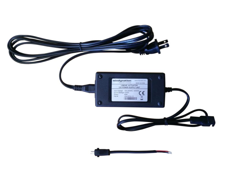 Linear Actuator or DC Motor Power Supply + DPDT Wireless Remote Control Up Down Switch + Wiring