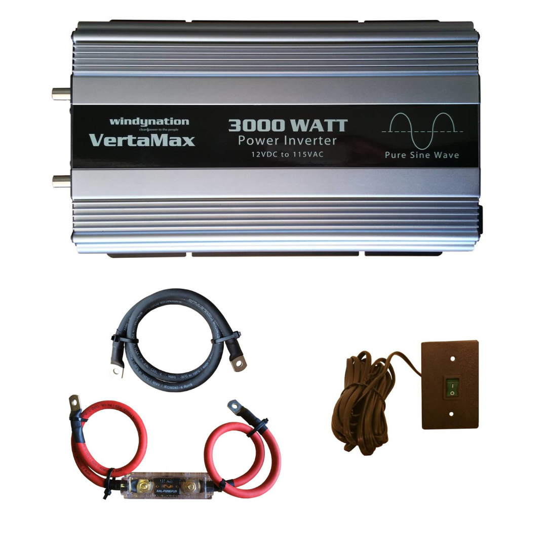 VertaMax 3000 Watt 12V Pure Sine Wave Power Inverter