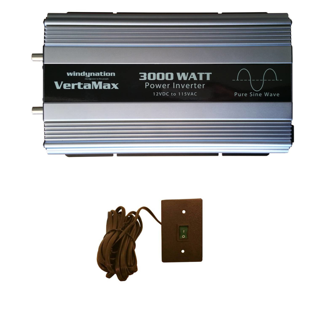 VertaMax 3000 Watt 12V Pure Sine Wave Power Inverter