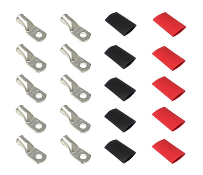 2 Gauge Cable Lugs with Heat Shrink Tubing Kit