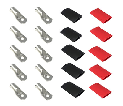 4/0 Gauge Cable Lugs with Heat Shrink Tubing Kit