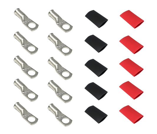 4 Gauge Cable Lugs with Heat Shrink Tubing Kit