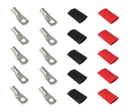 4 Gauge Cable Lugs with Heat Shrink Tubing Kit
