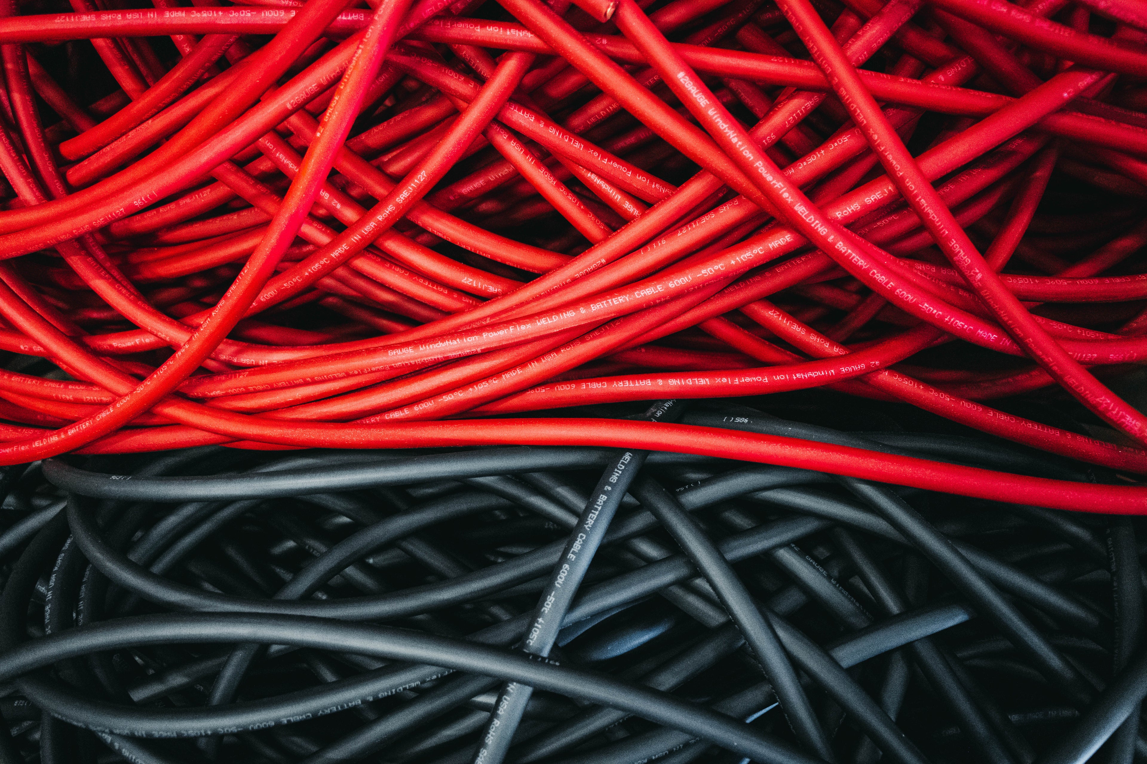 welding cable pure copper black and red
