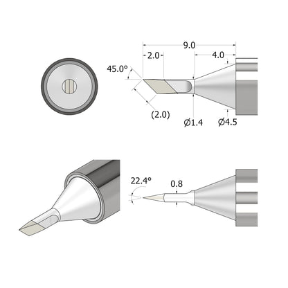 FixHub Soldering Iron Knife 1.4 Tip