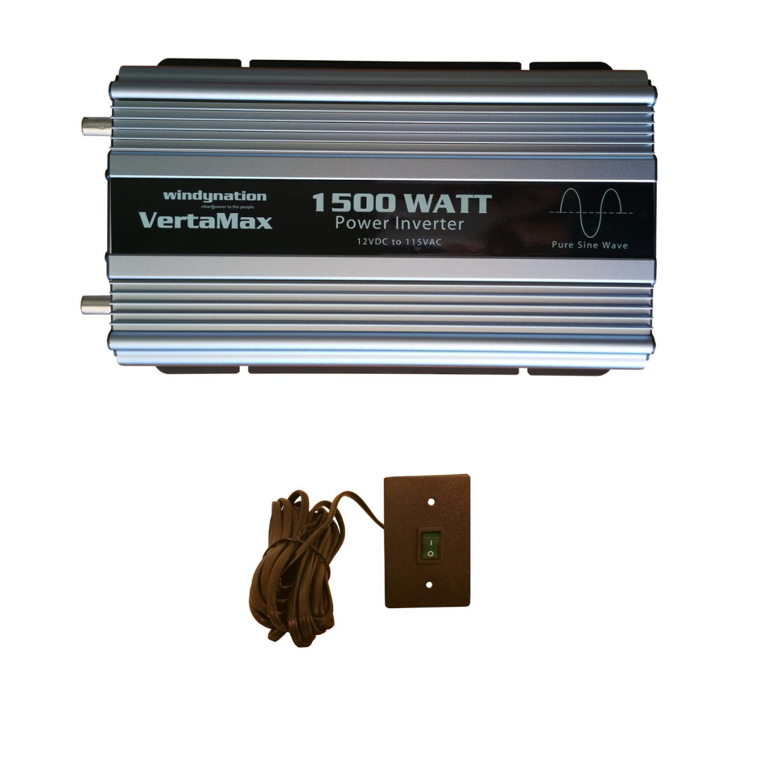 VertaMax 1500 Watt 12 Volt Pure Sine Wave Power Inverter