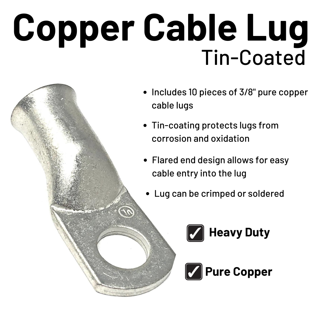 tin coated pure copper  lug specifications