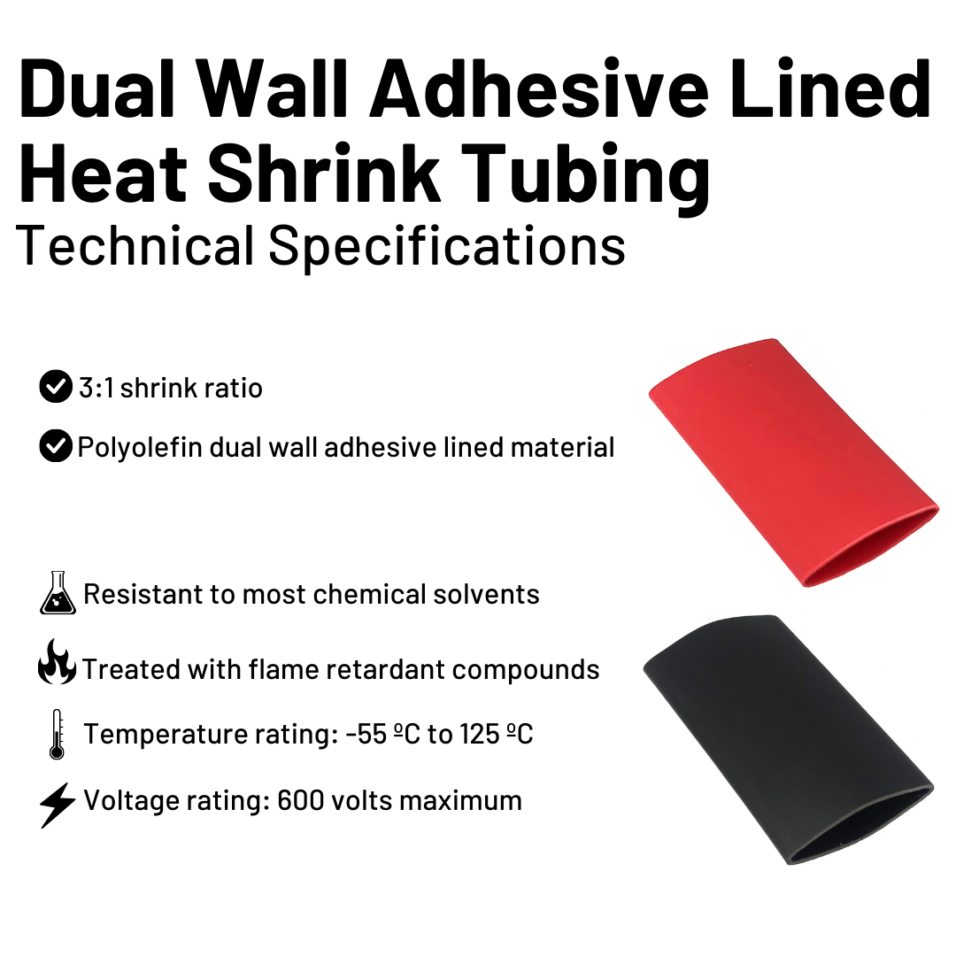 dual wall heat shrink tubing technical specifications