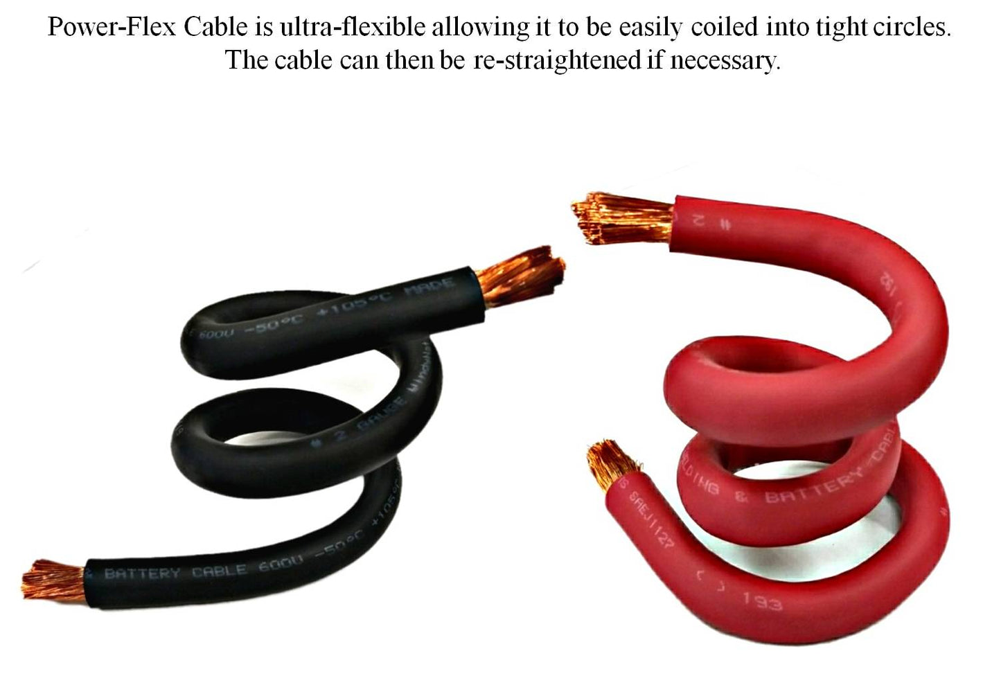 1/0 Gauge Pure Copper Ultra Flexible Welding & Battery Cable