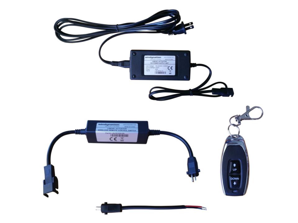 Linear Actuator or DC Motor Power Supply + DPDT Wireless Remote Contro –  Windy Nation Inc