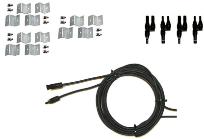 300-Watt Monocrystalline Solar Panel Kits with P30L LCD Solar Charge Controller