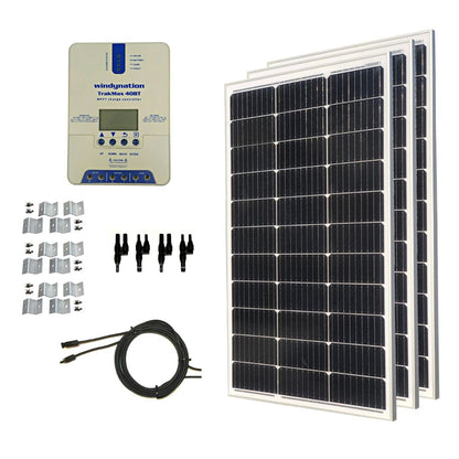 300-Watt Monocrystalline Solar Panel Kits with TrakMax MPPT 40A Charge Controller