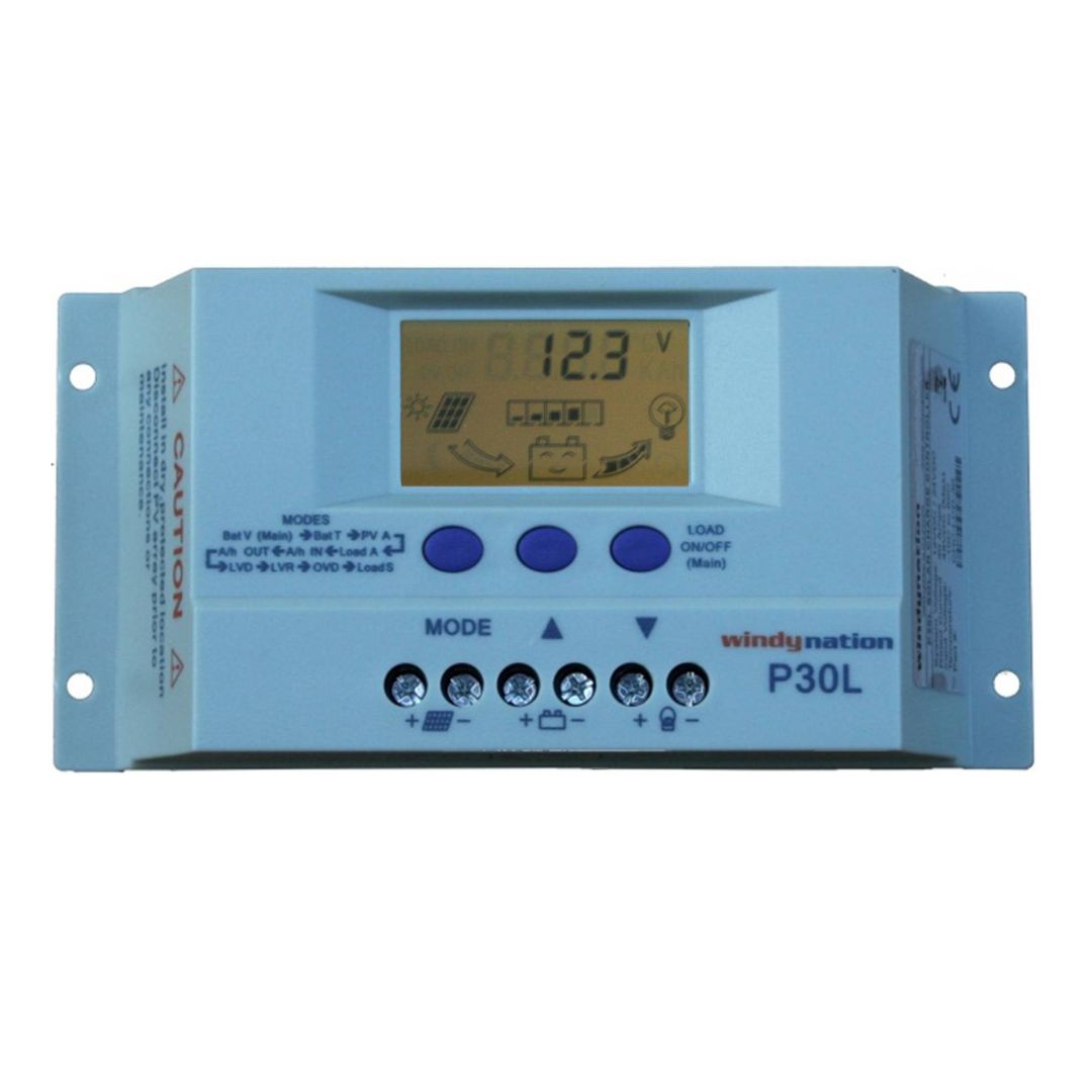 P30L LCD 30A Solar Panel Regulator Charge Controller
