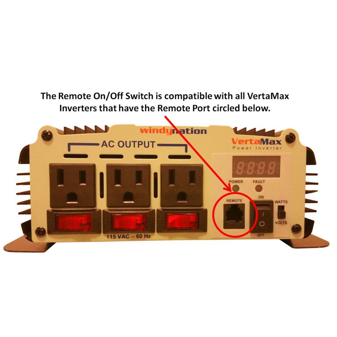 VOLTWORKS Remote Control for Power Inverter On/Off Switch with 30