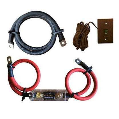 Power Inverter Cable + ANL Fuse Holder and Fuse + VertaMax Inverter Remote On Off Switch - Kits available in 1/0 Gauge and 2 Gauge