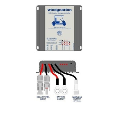 GC10 10-Amp MPPT Golf Cart Solar Charge Controller