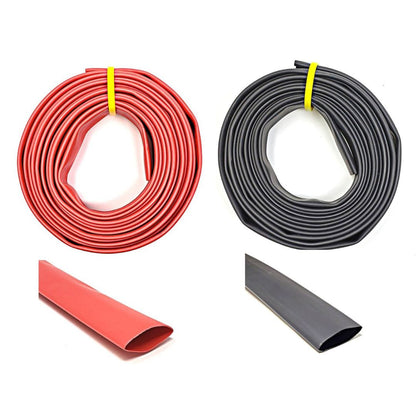 Black and Red 3:1 Dual Wall Adhesive Glue Lined Marine Grade Heat Shrink Tube Tubing - 1/8", 3/16", 1/4", 3/8", 1/2", 3/4", 1", 1.5", 2"