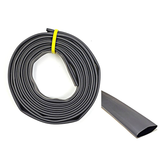 Black 2:1 Polyolefin Heat Shrink Tube Tubing - Various Inner Diameter Options Available
