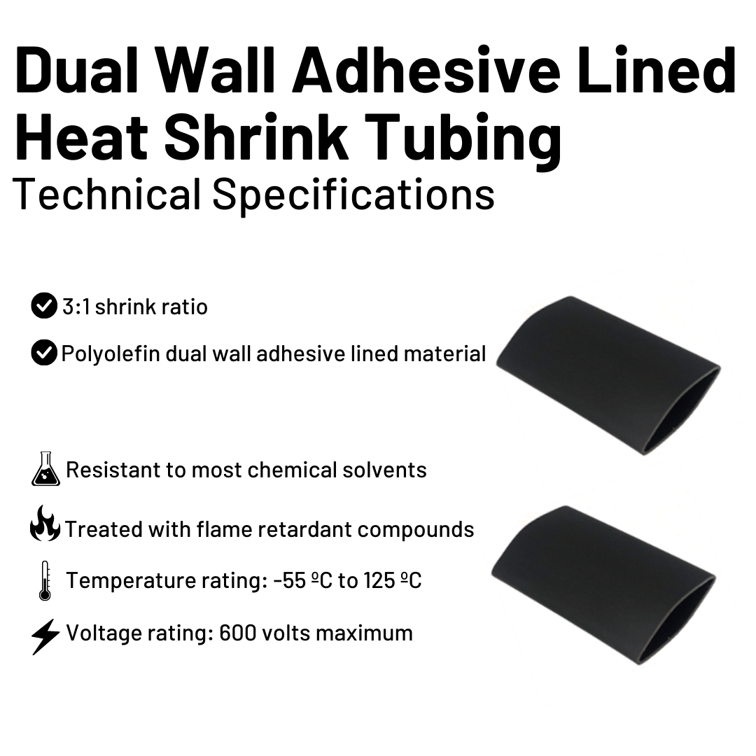 dual wall heat shrink tubing technical specifications