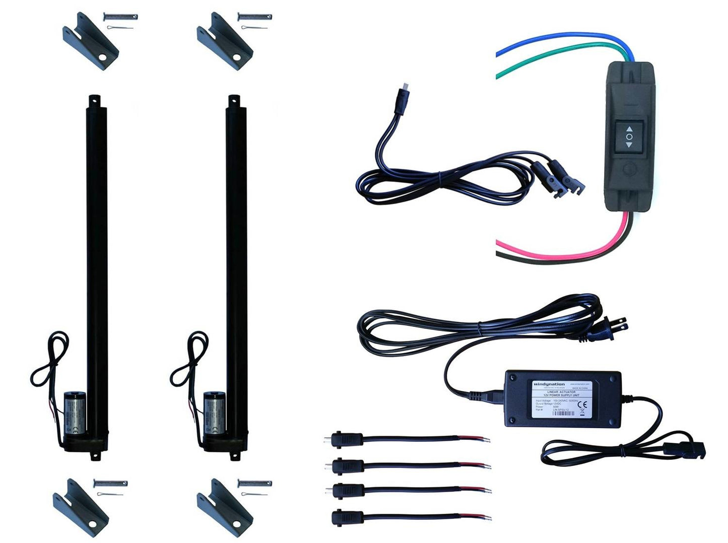 Linear Actuator or DC Motor Power Supply + DPDT Wireless Remote Contro –  Windy Nation Inc