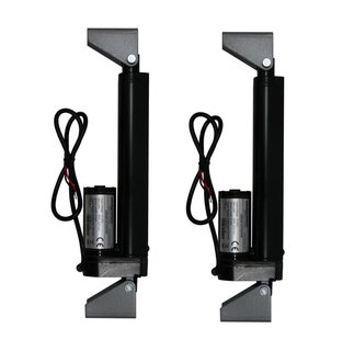 Linear Actuators 12-Volt 225lbs with Mounting Brackets + AC to 12 VDC Power Supply + Wireless Remote Control DPDT Switch