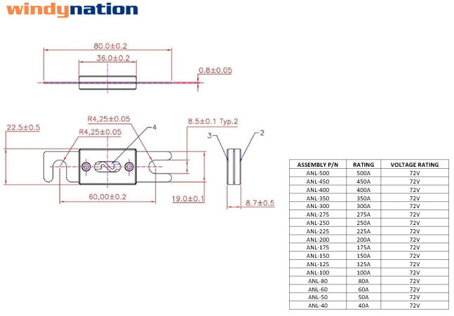 ANL Fuse Holder with ANL Fuse