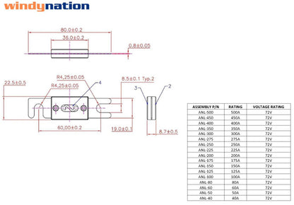 ANL Fuse Holder with ANL Fuse