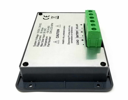 P30LF Flush Mount 30A Solar Charge Controller with LCD Display and Battery Temperature Sensor